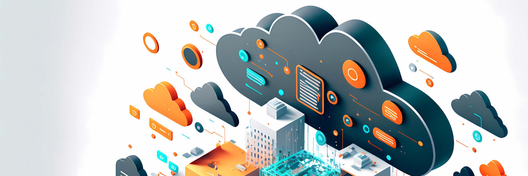 cloud it network illustration