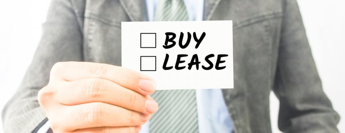 check boxes next to buy or lease