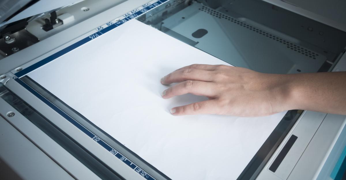 scanning important documents