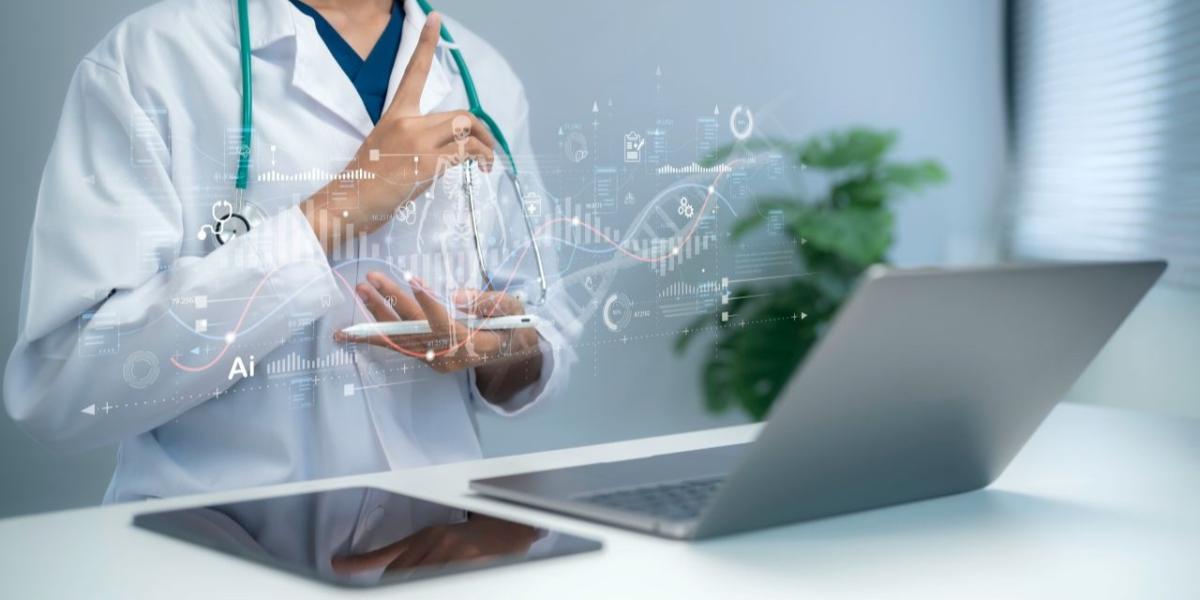 Clinical staff working within a healthcare environment supported by secure technology systems