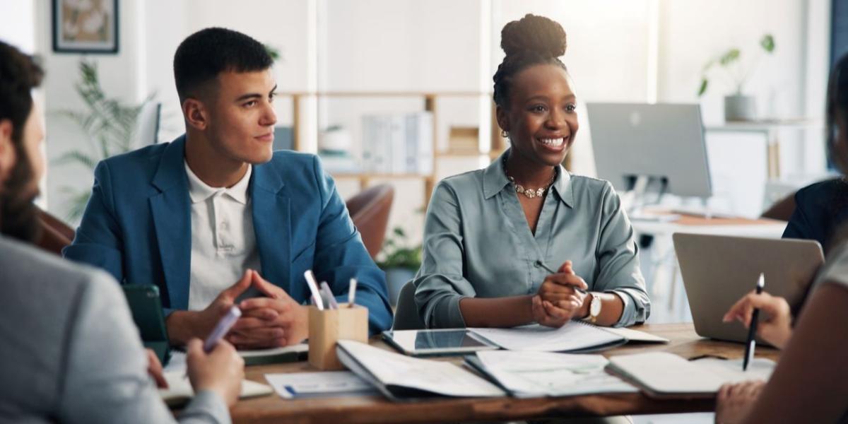 Human resources team managing employee records through digital document systems